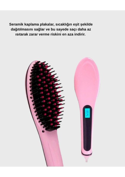 Seramik Plakalı Saç Düzleştirici Hızlı Isınan 5 Kademe Isı Ayarlı - ME001W-51UBJ5 indirimleri