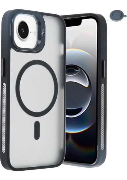 iPhone 16E Flet Lens Magsafe Kapak - Siyah fiyatları