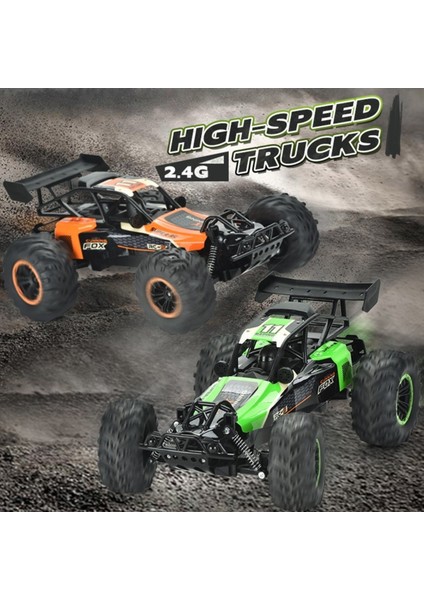 Uzaktan Kumandalı Şarjlı Işıklı Dev Buggy Off Road Yüksek Hızlı 15/km Yapan Arazi Arabası 40CM modelleri