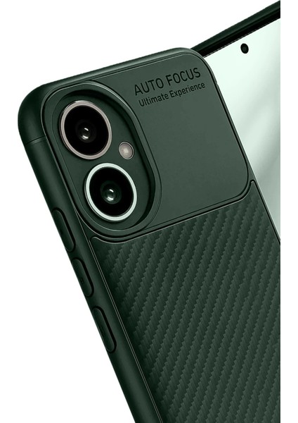 Honor 400 Kılıf Auto Focus Karbon Kapak - Koyu YEŞIL-(5796) - ME001W-51EK32 fırsatları