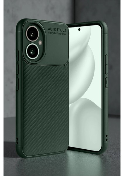 Honor 400 Kılıf Auto Focus Karbon Kapak - Koyu YEŞIL-(5796) - ME001W-51EK32 indirimleri