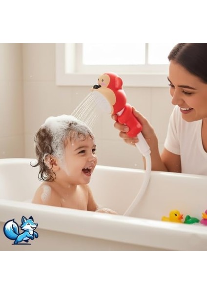 Sevimli Hayvan Figürlü Bebek Duş Başlığı – Annelerin Yardımcısı Eğitici Banyo Oyuncağı, Kolay Kurulum, El-Göz Koordinasyonu Geliştirici, Çocuklar Için Renkli ve Eğlenceli modelleri