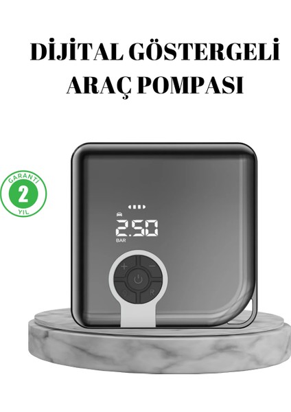 Taşınabilir Akıllı Hava Kompresörü Yüksek Basınç Kapasiteli - BI001V-4YVPY9