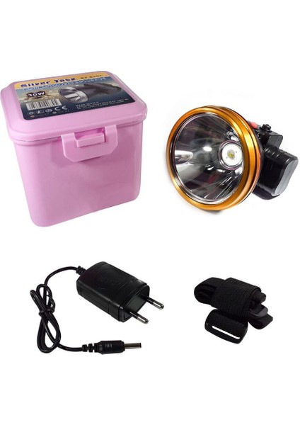 Silver Toss ST-630L 30 Watt Tek Led'li Şarjlı Kafa Lambası