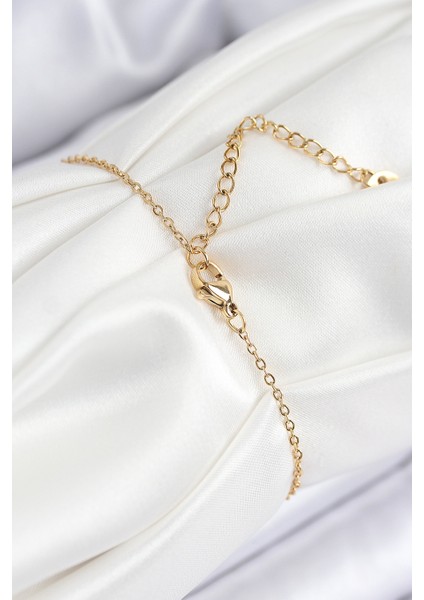 316L Çelik Nazar Boncuğu Model Gold Renk Kadın Bileklik - TJ-BB7841 fiyatları