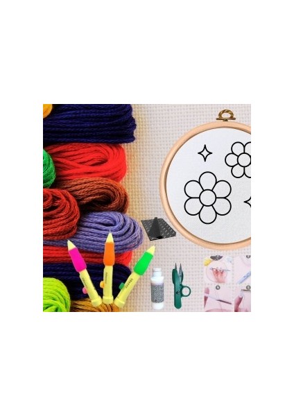 Punch Seti Nakış Seti Kasnaklı Kendin Yap Seti Seri 50