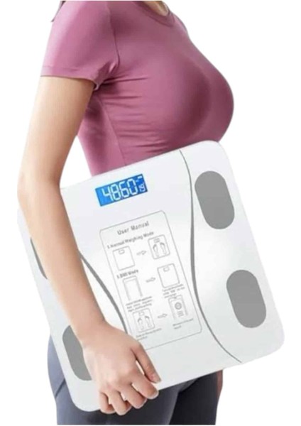 Akıllı Tartı Bluetooth Bağlantılı Yağ Ölçebilen Tartı Yeni Nesil - ME001W-51MBG4 fiyatları