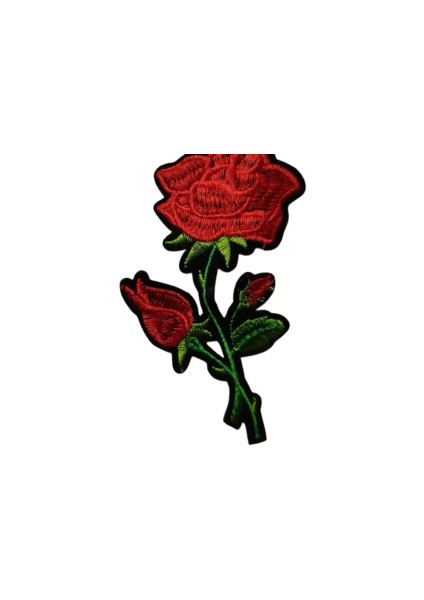 Aplike Ütü Ile Yapışan Gül Büyük Arma 15X5 cm