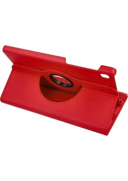 Samsung Galaxy T220 Tab A7 Lite 8.7 Kılıf 360 Tablet Deri Kılıf - Kırmızı-(57 - BI001V-4YMKZ