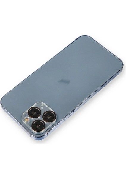 iPhone 11 Pro Max Metal Kamera Lens Koruma Cam - SIYAH-(5796) - BI001V-4Y6FA0