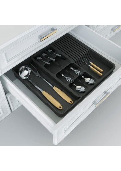 Genişleyebilir Çekmeci Içi Düzenleyici Ayarlanabilir Kaşıklık ve Bıçaklık Seti fiyatları
