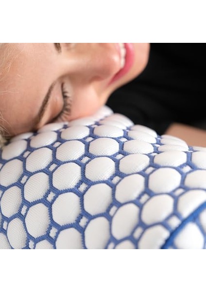 Roller Cooling Yastık, 3D Örgülü ve Nefes Alabilir, Iç Yastıklı, 40X47CM, Oekotex Sertifikalı, Gizli Fermuariı Ile Yıkanabilir, Yenilikçi Soğutma Ipliği Ile Tasarlanmıştır (Mavi) fiyatları