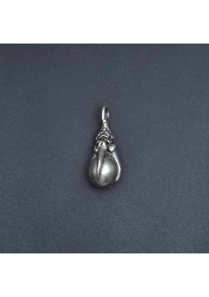 Gotik Ejderha Pençesi Gümüş Kaplama Kolye Ucu