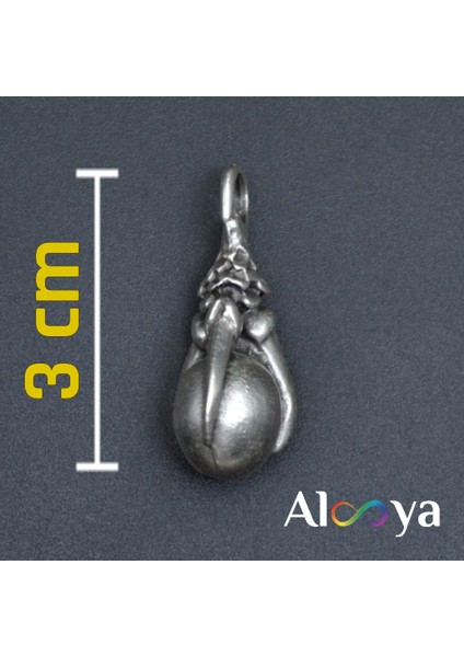 Gotik Ejderha Pençesi Gümüş Kaplama Kolye Ucu fiyatları