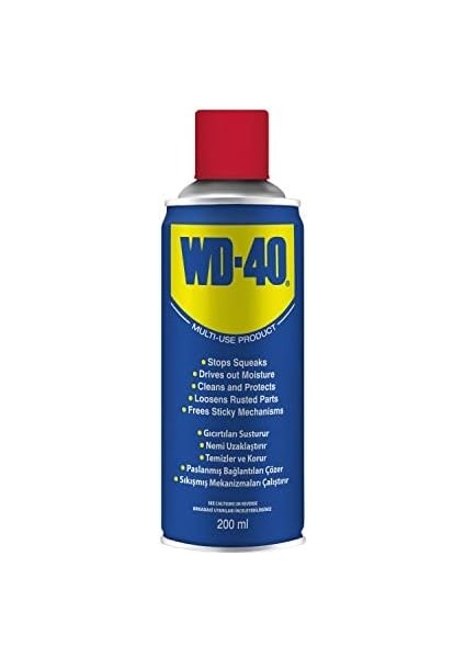 Wd-40 Çok Amaçlı Pas Sökücü, Yağlayıcı ve Koruyucu, 1X200ML fiyatları