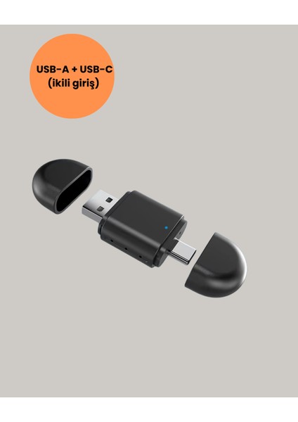 Kablosuz Carplay Adaptörü – Usb-A & Type-C Uyumlu Hızlı Bağlantı Cihazı - ME001W-51TOC0 modelleri