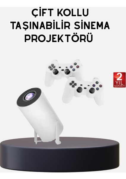 Kablosuz Projeksiyon Cihazı 4K Destekli HDMI USB Oyun Uyumlu - ME001W-51UU38