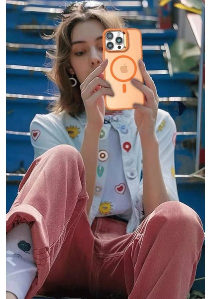 iPhone 16 Plus Flet Lens Magsafe Kapak - Gri modelleri