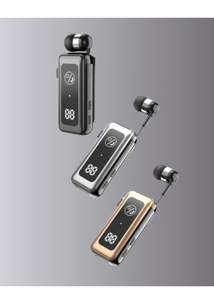 Bluetooth 5.2 Kablolu Makaralı Kulaklık | Dijital Ekran ve Titreşimli Bildirim - BI001V-4YYQ32 fırsatları