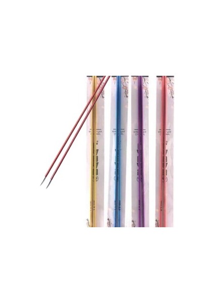 Metalize Çift Renk Şiş 35 cm 4 Numara (Renk Stoğa Göre)