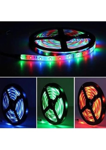 Dış Mekan Su Geçirmez Rgb LED Şerit - 5 mt Kumandalı ve Trafolu Set modelleri