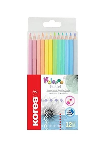 Kolores Pastel 12&apos;li Ahşap Boya Kalemi modelleri