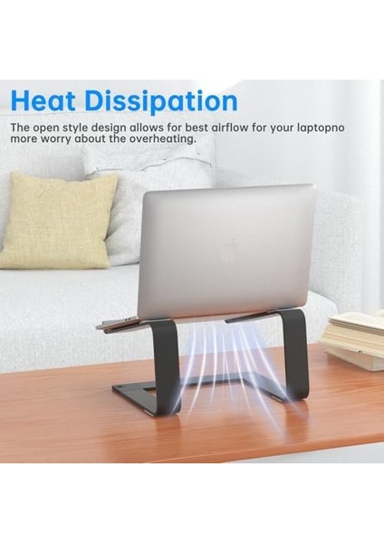 Gleyo Masaüstü Için Dizüstü Bilgisayar Standı Çıkarılabilir Alüminyum Bilgisayar Yükseltici Taşınabilir Dizüstü Bilgisayar Tutucu MacBook Air, Pro,, Hp, ve Tüm 10-16 Inç Dizüstü modelleri