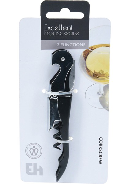 3 Fonksiyonlu Metal Tirbuşon