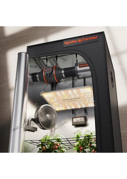 Grow Komplett Set - Full Spektrum LED + Çadır -"profesyonel Iç Mekan Bahçeciliğine Hazır Komple Set"