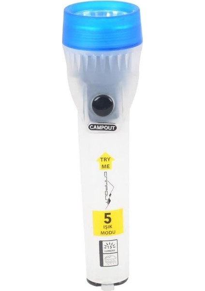 El Feneri + Flaşör Mavi, Dayanıklı Kamp Ekipmanları, Kamp Aksesuarları, Açık Hava Sporları, Doğa Sporları, Yürüyüş, Sırt Çantasıyla Seyahat modelleri