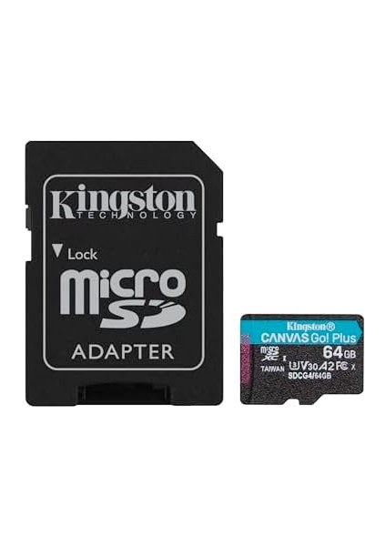 64GB Canvas Go Plus Microsd Card | Up To 200MB/S | 10, Uhs-I, U3, V30, A2 | SDCG4/64GB modelleri