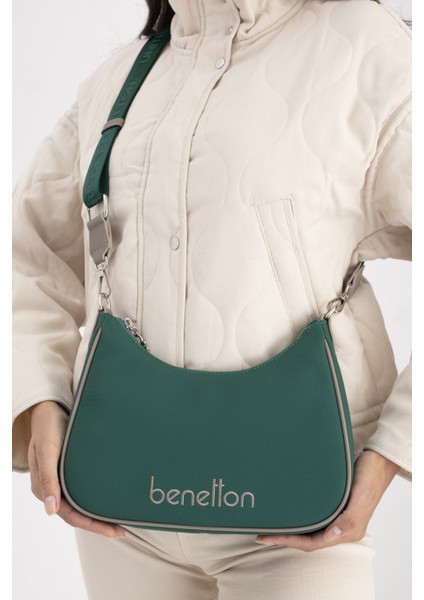 Benetton Kadın Kol Çantası Zümrüt - Koyu Taş BNT1690 fiyatları