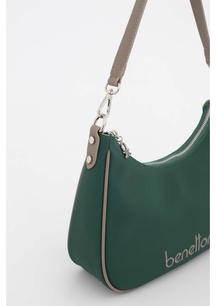 Benetton Kadın Kol Çantası Zümrüt - Koyu Taş BNT1690 fırsatları