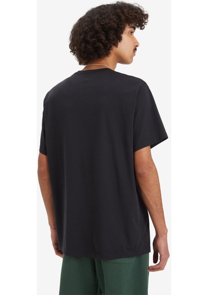 Relaxed Fıt Erkek Siyah T-Shirt A2082-0196 fiyatları