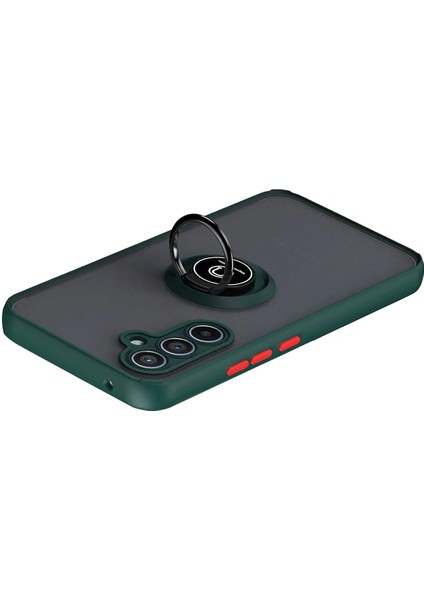 Samsung Galaxy A17 Uyumlu Kamera Koruma Çıkıntılı Yüzüklü Stand Olma Özellikli Kılıf modelleri