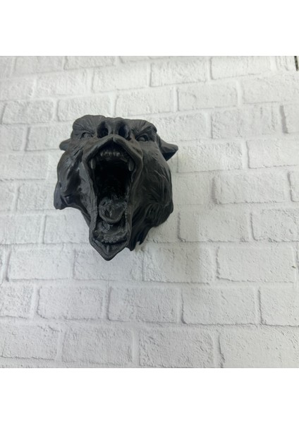 3D Siyah Ayı Başı Duvar Dekoru Modern Asılabilir Heykel 25X19 cm - BI001V-4YVP50 fiyatları