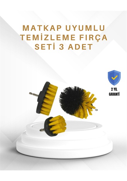 Yüksek Devirde Etkili Temizlik Sağlayan Matkap Ucu Fırça Seti - ME001W-51VAU6