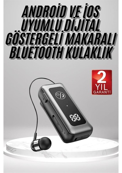 Makaralı Kulaklık Sd Kart Girişli Dijital Göstergeli Kablolu Bluetooth Kulaklık - ME001W-51VDL fiyatları