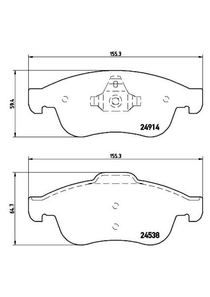 P68050 Ön Fren Balatası Megane Iıı 09> Scenıc Iıı 09>fluence 10>duster 10> Lodgy 12> Captur I 13>1.5 Dcı 1.6 16V 410A12582R-410600379R-410605961R