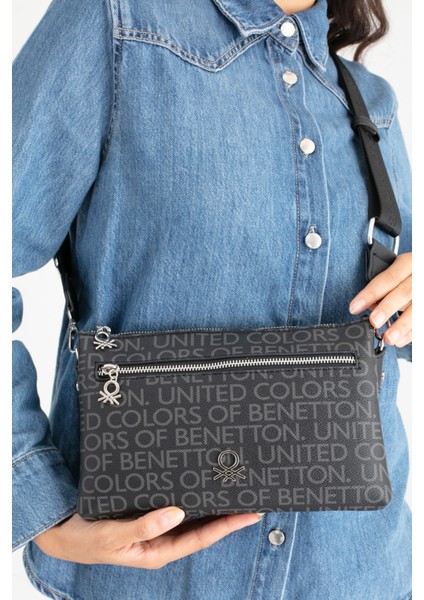 Benetton Kadın Kol Çantası Siyah BNT1664