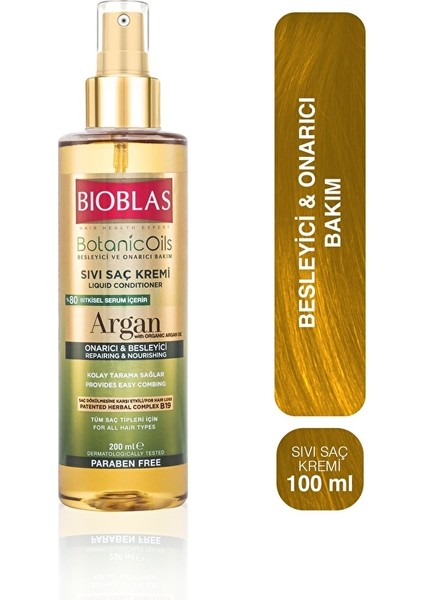 Botanic Oils Sıvı Saç Kremi 200 ml Argan
