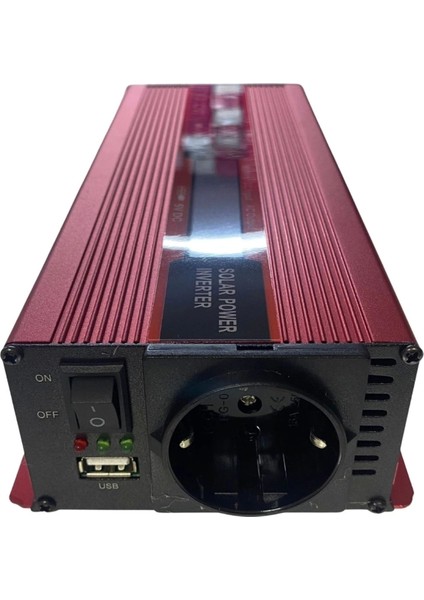 12 V 2000 W Modifiye Sinüs Inverter 220V Dijital Göstergeli- Taşınabilir Güç Kaynağı