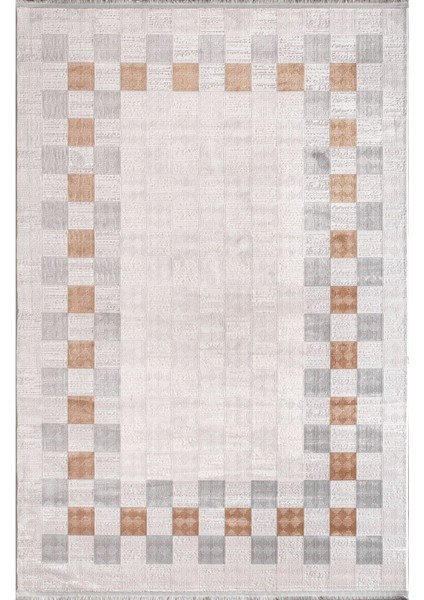 Artemis Halı Davina 09782B Krem Gri Halı Yumuşak Dokulu Salon Koridor Mutfak Yatak Odası Halısı