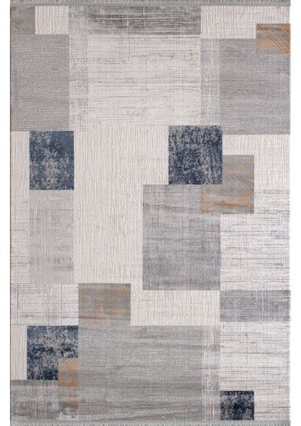 Artemis Halı Davina 09789A Gri Mavi Halı Yumuşak Dokulu Salon Koridor Mutfak Yatak Odası Halısı