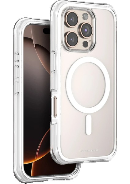 Apple iPhone 16 Pro Hulk Magsafe Kapak - Beyaz