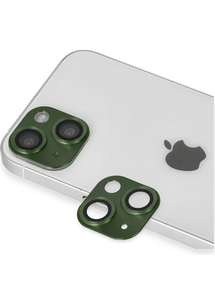 iPhone 13 Pers Alüminyum Kamera Lens - YEŞIL-(5796) - ME001W-512KS5