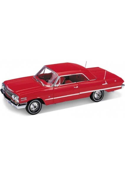 1963 Chevrolet Impala (Kırmızı) 1/18 Model Araba