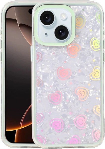 Apple iPhone 15 Lumi Desenli Kapak - MAVI-(5796) - BI001V-4YGG23