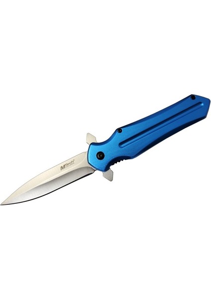 4224 Mavi Kamp Çakı 21CM- Yarı Otomatik, Kemerlikli