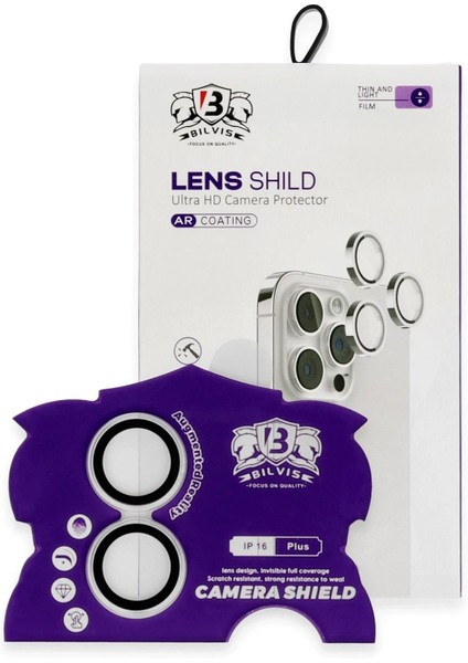 iPhone 16 Bilvis Titan Kamera Lens - GÜMÜŞ-(5796) - ME001W-516XW6